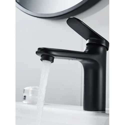 Bruno Αναμεικτική Μπαταρία Νιπτήρα Μαύρη