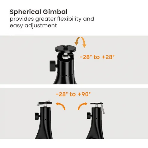 Brateck Βάση Projector Δαπέδου με Μέγιστο Φορτίο 10kg Μαύρη