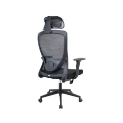 Καρέκλα Γραφείου με Ανάκλιση Μαύρη Powertech