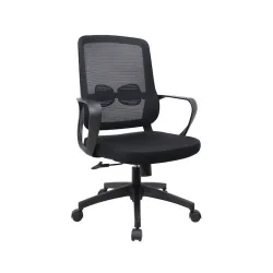 Καρέκλα Γραφείου με Ανάκλιση Μαύρη Powertech