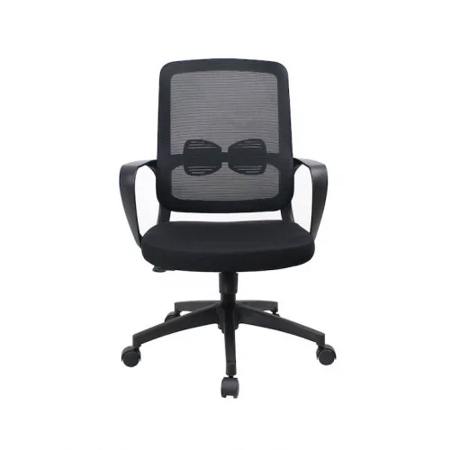 Καρέκλα Γραφείου με Ανάκλιση Μαύρη Powertech