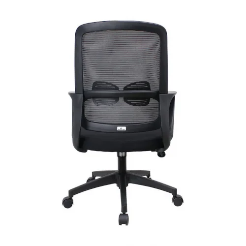 Καρέκλα Γραφείου με Ανάκλιση Μαύρη Powertech