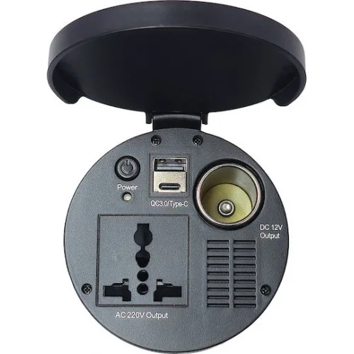 Powertech Inverter Αυτοκινήτου Τροποποιημένου Ημιτόνου 150W για Μετατροπή 12V DC σε 220V AC με 2xUSB