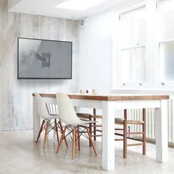 Brateck LDA33-222 Βάση Τηλεόρασης Τοίχου με Βραχίονα έως 43" και 23kg Ασημί