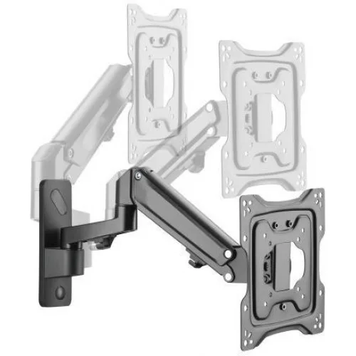 Brateck LDA33-222 Βάση Τηλεόρασης Τοίχου με Βραχίονα έως 43" και 23kg Ασημί