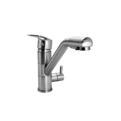 Bruno Μπαταρία Κουζίνας Πάγκου Ασημί