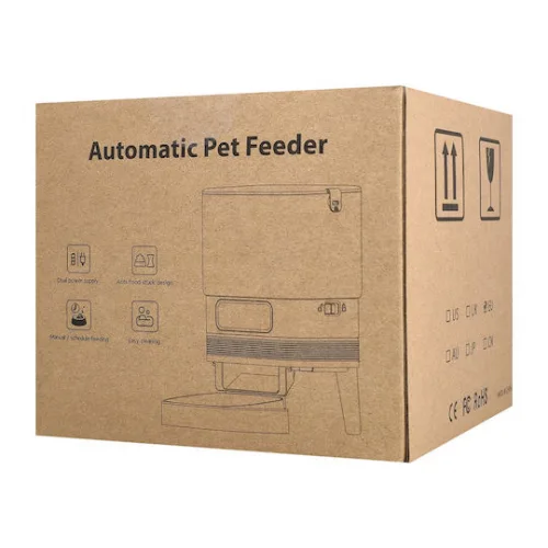 Bruno Αυτόματo Μπολ Σιλικόνης Φαγητού για Σκύλο & Γάτα με Βάση 4lt σε Λευκό Χρώμα