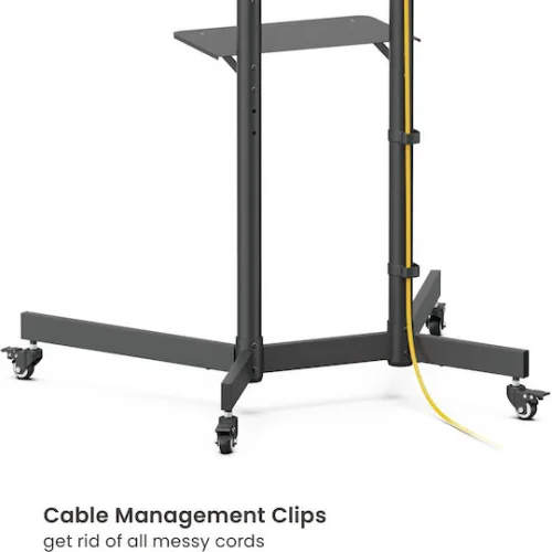 Brateck DTM-T1042T Βάση Τηλεόρασης Δαπέδου έως 70" και 45kg Ασημί