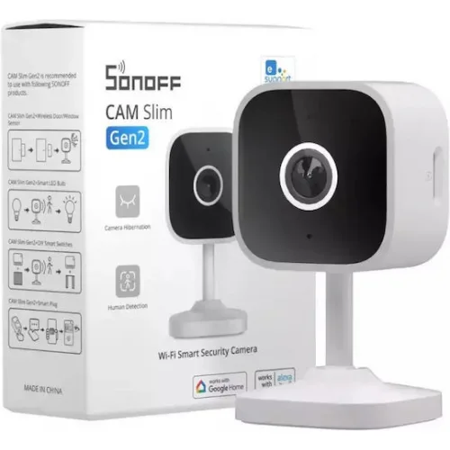Sonoff CAM-S2 IP Κάμερα Παρακολούθησης Wi-Fi Full HD 1080p με Αμφίδρομη Επικοινωνία και Φακό 2.4mm