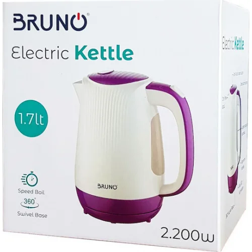 Bruno Βραστήρας 1.7lt 2200W Μωβ