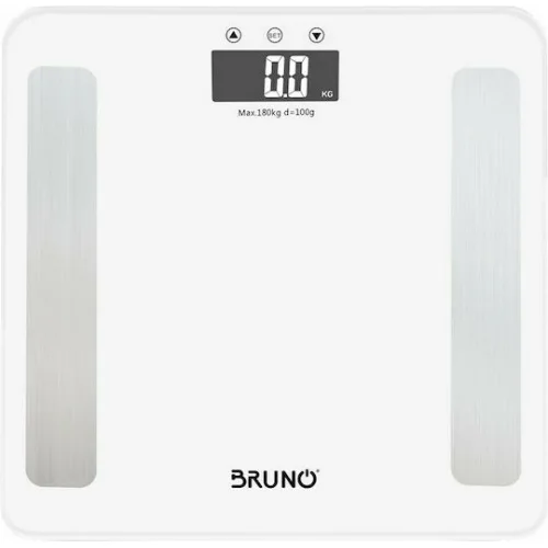 Bruno Ψηφιακή Ζυγαριά 180kg με Λιπομετρητή Λευκή BRN-0057