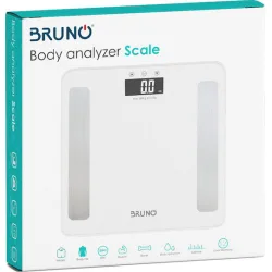 Bruno Ψηφιακή Ζυγαριά 180kg με Λιπομετρητή Λευκή BRN-0057