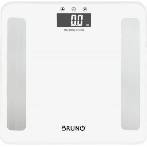 Bruno Ψηφιακή Ζυγαριά 180kg με Λιπομετρητή Λευκή BRN-0057