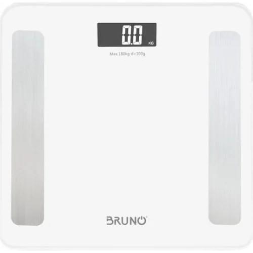 Bruno Smart Ζυγαριά 180kg με Λιπομετρητή & Bluetooth Λευκή BRN-0058