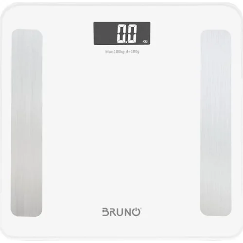 Bruno Smart Ζυγαριά 180kg με Λιπομετρητή & Bluetooth Λευκή BRN-0058