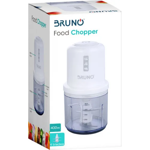 Bruno Πολυκόπτης Multi 400W με Δοχείο 500ml