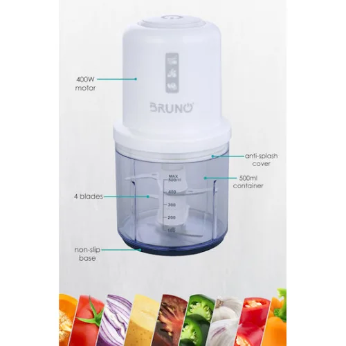Bruno Πολυκόπτης Multi 400W με Δοχείο 500ml