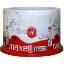 Maxell Εγγράψιμα DVD-R 16x 4.7GB Cake Box 50τμχ Maxell Εγγράψιμα DVD-R 16x 4.7GB Cake Box 50τμχ