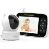 Powertech Ασύρματη Ενδοεπικοινωνία Μωρού με Κάμερα & Οθόνη 3.5" , Αμφίδρομη Επικοινωνία & Νανουρίσματα