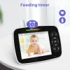 Powertech Ασύρματη Ενδοεπικοινωνία Μωρού με Κάμερα & Οθόνη 3.5" , Αμφίδρομη Επικοινωνία & Νανουρίσματα