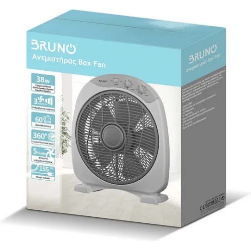 Bruno Ανεμιστήρας Box Fan 38W Διαμέτρου 32cm