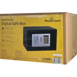 Powertech Χρηματοκιβώτιο Ξενοδοχείου με Ψηφιακό Κλείδωμα και Κλειδί Μ31xΠ20xΥ20cm Βάρους 6.5kg