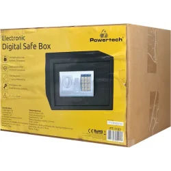 Powertech Χρηματοκιβώτιο Ξενοδοχείου με Ψηφιακό Κλείδωμα και Κλειδί Μ35xΠ25xΥ25cm Βάρους 9.5kg