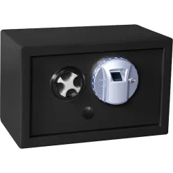 Powertech Χρηματοκιβώτιο με Κλειδί & Δακτυλικό Αποτύπωμα Μ31xΠ20xΥ20cm Βάρους 8kg