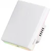 Sonoff T5EU2C Χωνευτός Διακόπτης Τοίχου Wi-Fi Φωτισμού Διπλός με Πλαίσιο Λευκός