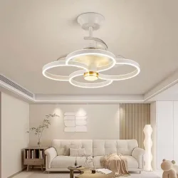 Powertech Ανεμιστήρας Οροφής 65cm με Φως και Τηλεχειριστήριο Λευκός