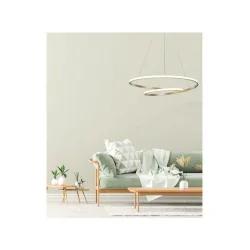 Powertech Κρεμαστό Φωτιστικό Χρυσό LED με Φυσικό Λευκό Φως 40x40εκ.