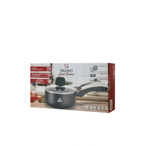 Bruno Κατσαρολάκι Γάλακτος από Αλουμίνιο με Αντικολλητική Επίστρωση 18cm