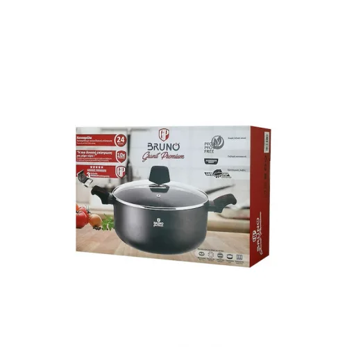 Bruno Βαθιά Κατσαρόλα από Αλουμίνιο 24cm