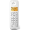 Philips D160 Ασύρματο Τηλέφωνο με Ελληνικό Μενού Λευκό