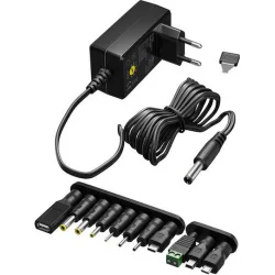 Goobay Ρυθμιζόμενο Universal Τροφοδοτικό 4.5 2.25A 10.125W με σετ βυσμάτων (64570)