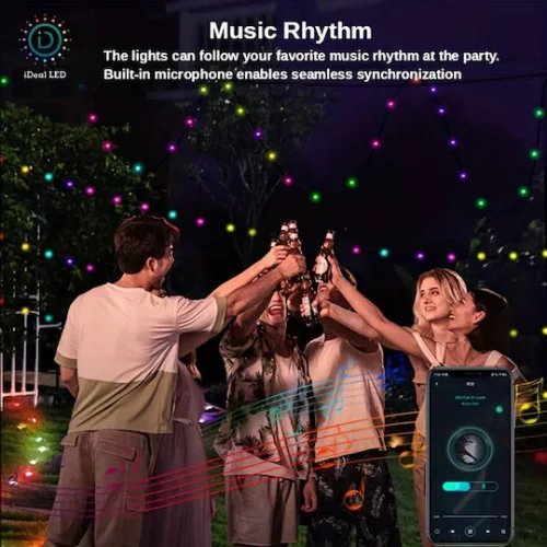 Powertech Smart Ταινία LED USB 5V RGB Φως 15m με Τροφοδοτικό & Τηλεχειριστήριο