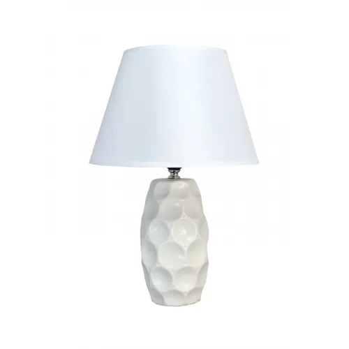 Powertech Κεραμικό Πορτατίφ για Ντουί E27 με Λευκό Καπέλο και Βάση 10τμχ