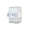Powertech Επιτοίχια Εξωτερική Πλαφονιέρα LED IP65 14W με Ψυχρό Λευκό Φως 10.5x9.5x13εκ.
