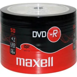Maxell Εγγράψιμα DVD-R 16x 4.7GB Cake Box 50τμχ Maxell Εγγράψιμα DVD-R 16x 4.7GB Cake Box 50τμχ