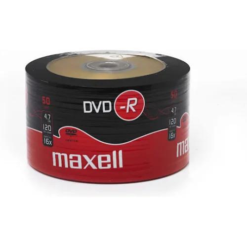 Maxell Εγγράψιμα DVD-R 16x 4.7GB Cake Box 50τμχ