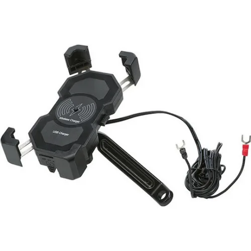 Powertech Βάση Κινητού Μοτοσυκλέτας με Κλιπ για το Τιμόνι