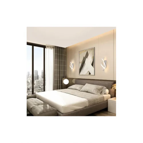 Powertech Φωτιστικό Τοίχου με Ενσωματωμένο LED και Φυσικό Λευκό Φως 35εκ.