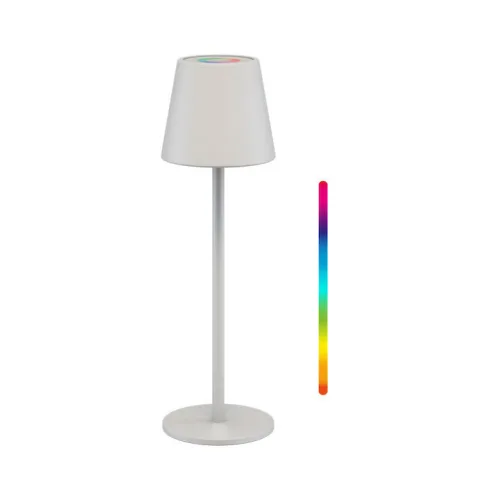 GOOBAY επιτραπέζιο φωτιστικό 73928, RGB, επαναφορτιζόμενο, λευκό