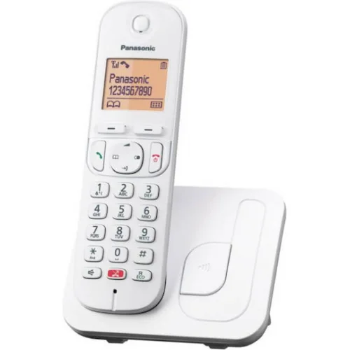 Panasonic KX-TGC250 Ασύρματο Τηλέφωνο με Ελληνικό Μενού Λευκό