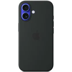 Apple Silicone Case with MagSafe Back Cover Σιλικόνης Μαύρο (iPhone 16)