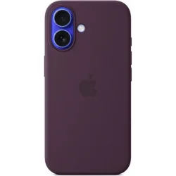 Apple Silicone Case with MagSafe Back Cover Σιλικόνης Plum (iPhone 16)