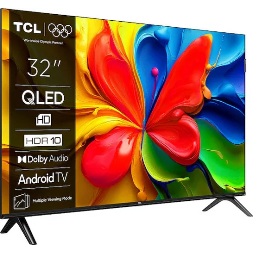 TCL Smart Τηλεόραση 32" HD Ready QLED S4K HDR (2025) 32S4K