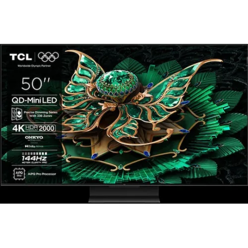 TCL Smart Τηλεόραση 50" 4K UHD Mini LED C7K HDR (2025) 50C7K