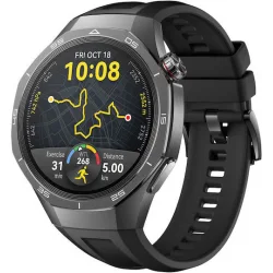 Huawei Watch GT 5 Pro Titanium 46mm Αδιάβροχο με Παλμογράφο (Μαύρο)
