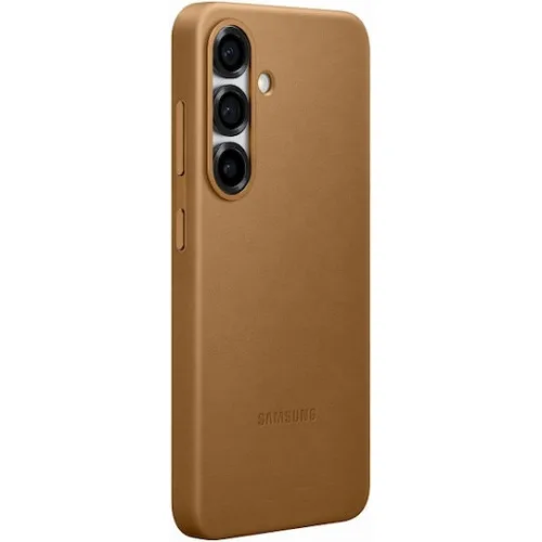 Samsung Kindsuit Case Back Cover Δερματίνης Camel (Galaxy S25)